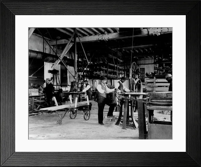 Framed Print : Young men training in woodworking at Hampton Institute, Hampton, Virginia, 1899 or 1900. Creator: Frances Benjamin Johnston Framed Print : Young men training in woodworking at Hampton Institute, Hampton, Virginia, 1899 or 1900. Creator: Frances Benjamin Johnston