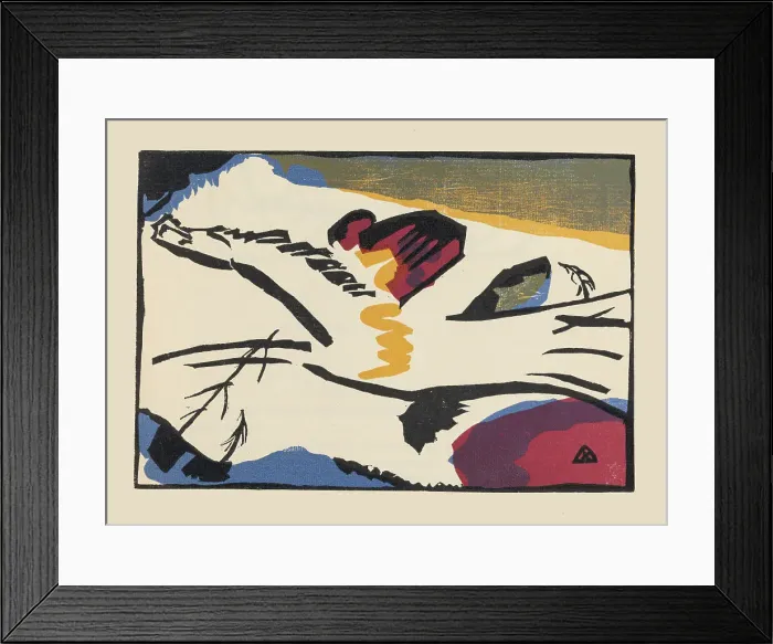 Framed Print : Lyrical (Lyrisches). From Klänge (Sounds), 1913. Creator: Kandinsky, Wassily Vasilyevich (1866-1944) Framed Print : Lyrical (Lyrisches). From Klänge (Sounds), 1913. Creator: Kandinsky, Wassily Vasilyevich (1866-1944)