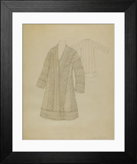 Framed Print : Coat, 1935 / 1942. Creator: Mae Szilvasy Framed Print : Coat, 1935 / 1942. Creator: Mae Szilvasy