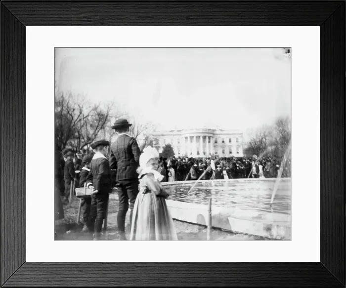 Framed Print : White House, 1889--Easter Monday, 1889. Creator: Frances Benjamin Johnston Framed Print : White House, 1889--Easter Monday, 1889. Creator: Frances Benjamin Johnston
