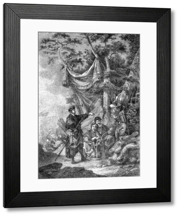 Framed Print : Ancient Kalmouc encampment on the banks of the Danube; Danubian Principalities 1854, 1854. Creator: Unknown Framed Print : Ancient Kalmouc encampment on the banks of the Danube; Danubian Principalities 1854, 1854. Creator: Unknown