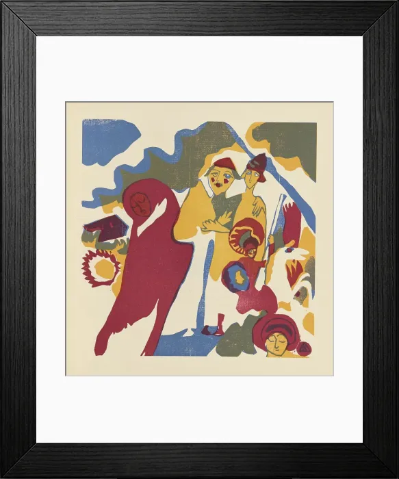 Framed Print : All Saints Day (Allerheiligen). From Klänge (Sounds), 1913. Creator: Kandinsky, Wassily Vasilyevich (1866-1944) Framed Print : All Saints Day (Allerheiligen). From Klänge (Sounds), 1913. Creator: Kandinsky, Wassily Vasilyevich (1866-1944)