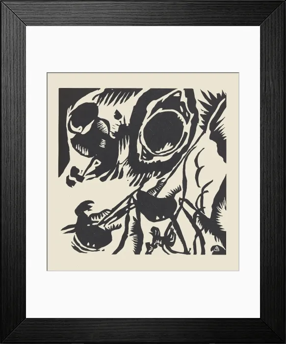 Framed Print : Motif from Improvisation 25 (Motiv aus Improvisation 25). From Klänge (Sounds), 1913. Creator: Kandinsky, Wassily Vasilyevich (1866-1944) Framed Print : Motif from Improvisation 25 (Motiv aus Improvisation 25). From Klänge (Sounds), 1913. Creator: Kandinsky, Wassily Vasilyevich (1866-1944)
