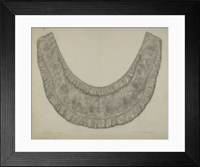 Framed Print : Collar, c. 1938. Creator: Andrew Topolosky Framed Print : Collar, c. 1938. Creator: Andrew Topolosky