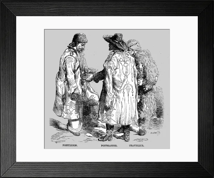 Framed Print : Moldavian Costumes; Daunbian Principalities 1854, 1854. Creator: Unknown Framed Print : Moldavian Costumes; Daunbian Principalities 1854, 1854. Creator: Unknown