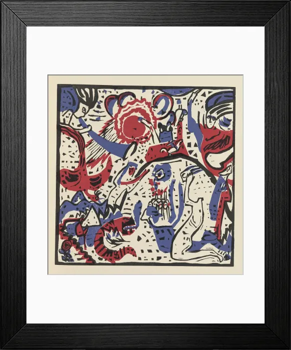 Framed Print : Great Resurrection (Grosse Auferstehung). From Klänge (Sounds), 1913. Creator: Kandinsky, Wassily Vasilyevich (1866-1944) Framed Print : Great Resurrection (Grosse Auferstehung). From Klänge (Sounds), 1913. Creator: Kandinsky, Wassily Vasilyevich (1866-1944)