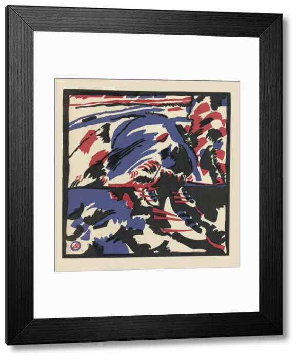 Framed Print : Boat Trip (Kahnfahrt). From Klänge (Sounds), 1913. Creator: Kandinsky, Wassily Vasilyevich (1866-1944) Framed Print : Boat Trip (Kahnfahrt). From Klänge (Sounds), 1913. Creator: Kandinsky, Wassily Vasilyevich (1866-1944)