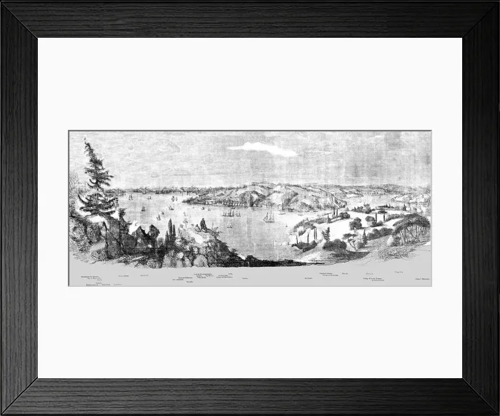 Framed Print : The Bosphorus; Bosporus of Thrace 1854, 1854. Creator: Unknown Framed Print : The Bosphorus; Bosporus of Thrace 1854, 1854. Creator: Unknown
