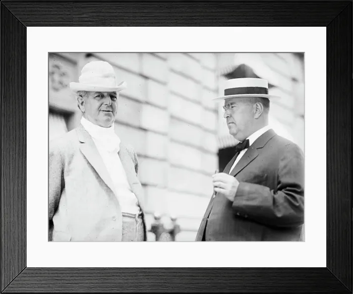 Framed Print : Charles Cominskey, Owner of Chicago White Sox, Left, with Ben Johnson, Pres. Of American... 1912. Creator: Harris & Ewing. Charles Cominskey, Owner of Chicago White Sox, Left, with Ben Johnson, Pres. Of American... 1912 Framed Print : Charles Cominskey, Owner of Chicago White Sox, Left, with Ben Johnson, Pres. Of American... 1912. Creator: Harris & Ewing. Charles Cominskey, Owner of Chicago White Sox, Left, with Ben Johnson, Pres. Of American... 1912