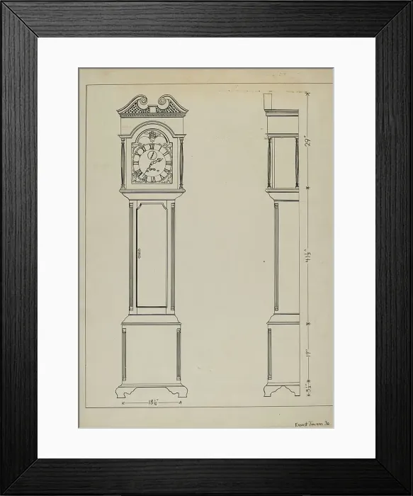 Framed Print : Pen and ink on paper, c. 1936. Creator: Ernest A Towers Jr Framed Print : Pen and ink on paper, c. 1936. Creator: Ernest A Towers Jr