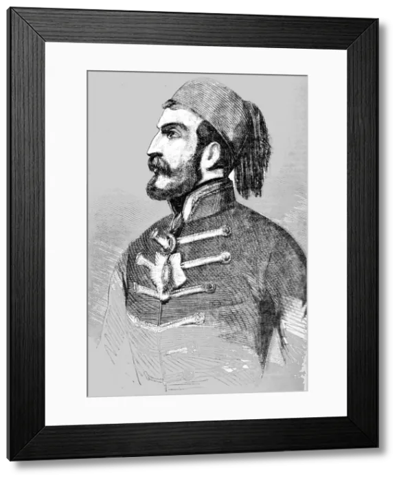 Framed Print : Omar Pacha, Ffield Marshal, commander of Turkish troops in Danubian Principalities, 1854 Creator: Unknown Framed Print : Omar Pacha, Ffield Marshal, commander of Turkish troops in Danubian Principalities, 1854 Creator: Unknown