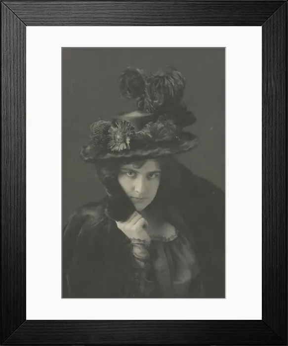 Framed Print : Miss Ethel Reed, c1895. Creator: Frances Benjamin Johnston Framed Print : Miss Ethel Reed, c1895. Creator: Frances Benjamin Johnston