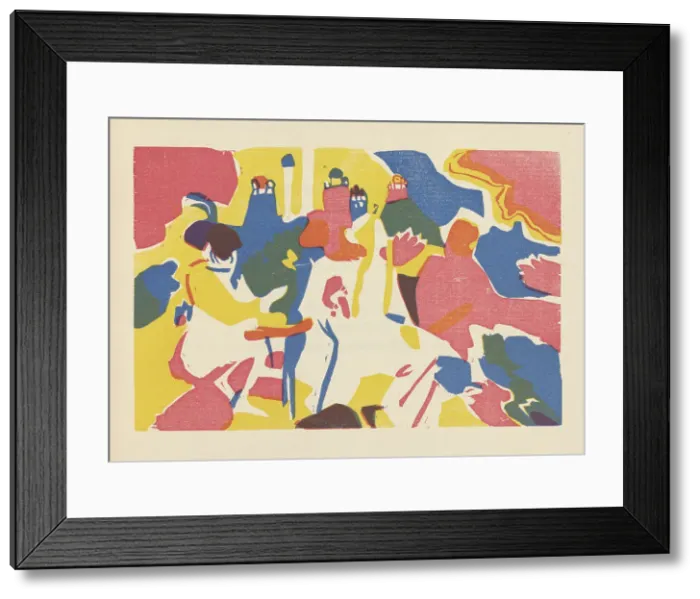 Framed Print : Oriental (Orientalisches). From Klänge (Sounds), 1913. Creator: Kandinsky, Wassily Vasilyevich (1866-1944) Framed Print : Oriental (Orientalisches). From Klänge (Sounds), 1913. Creator: Kandinsky, Wassily Vasilyevich (1866-1944)