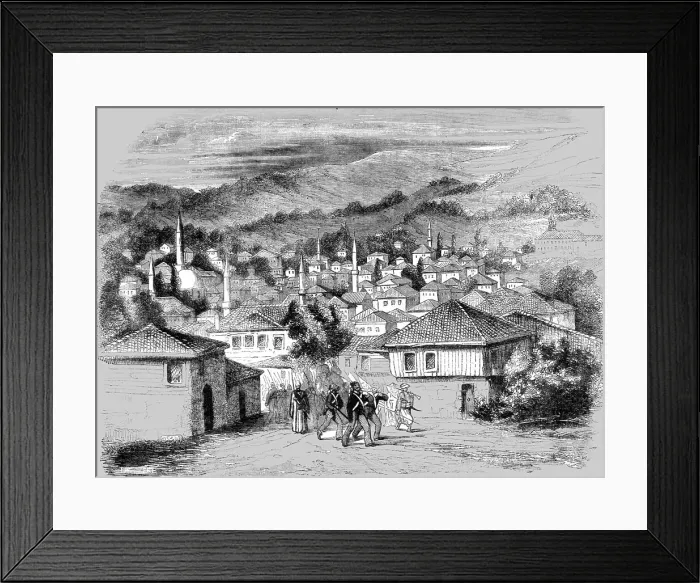 Framed Print : Schumla; Head Quarters of the Turkish Army 1854, 1854. Creator: Unknown Framed Print : Schumla; Head Quarters of the Turkish Army 1854, 1854. Creator: Unknown