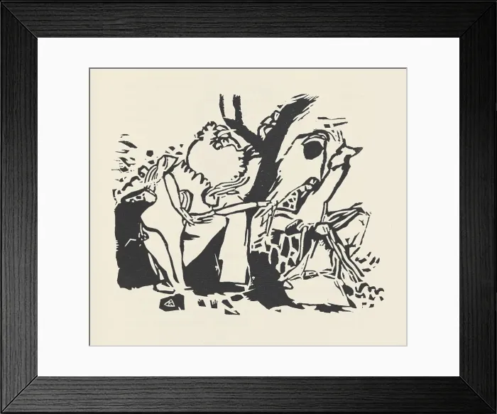 Framed Print : Improvisation 4. From Klänge (Sounds), 1913. Creator: Kandinsky, Wassily Vasilyevich (1866-1944) Framed Print : Improvisation 4. From Klänge (Sounds), 1913. Creator: Kandinsky, Wassily Vasilyevich (1866-1944)