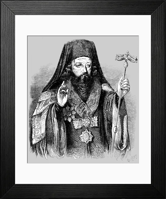 Framed Print : The Archbishop of Wallachia, 1854. Creator: Unknown Framed Print : The Archbishop of Wallachia, 1854. Creator: Unknown