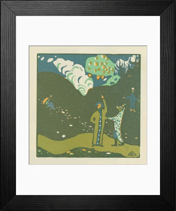 Framed Print : Apple Tree (Apfelbaum). From Klänge (Sounds), 1913. Creator: Kandinsky, Wassily Vasilyevich (1866-1944) Framed Print : Apple Tree (Apfelbaum). From Klänge (Sounds), 1913. Creator: Kandinsky, Wassily Vasilyevich (1866-1944)