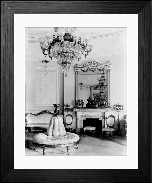 Framed Print : Blue Room, White House, Washington, D.C. c1890. Creator: Frances Benjamin Johnston Framed Print : Blue Room, White House, Washington, D.C. c1890. Creator: Frances Benjamin Johnston