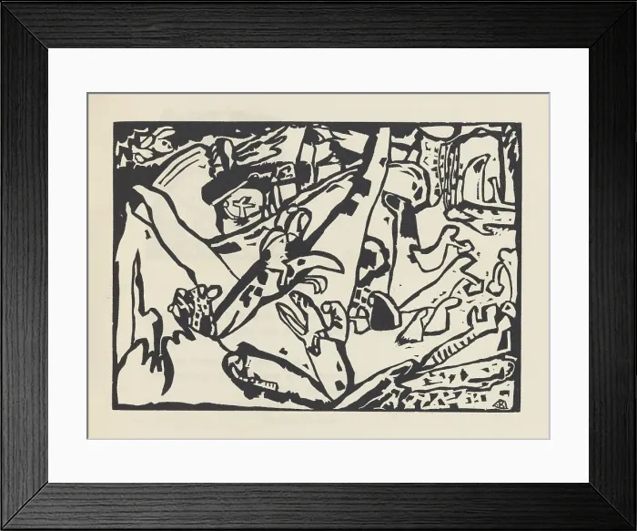 Framed Print : Composition II (Komposition II). From Klänge (Sounds), 1913. Creator: Kandinsky, Wassily Vasilyevich (1866-1944) Framed Print : Composition II (Komposition II). From Klänge (Sounds), 1913. Creator: Kandinsky, Wassily Vasilyevich (1866-1944)