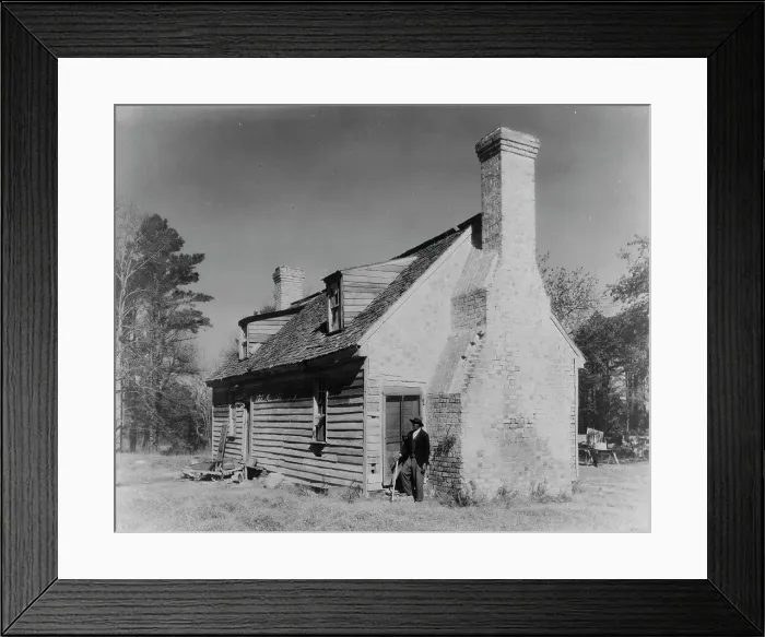 Framed Print : Huggins House, Princess Anne Co. Virginia, between 1933 and 1942. Creator: Frances Benjamin Johnston Framed Print : Huggins House, Princess Anne Co. Virginia, between 1933 and 1942. Creator: Frances Benjamin Johnston