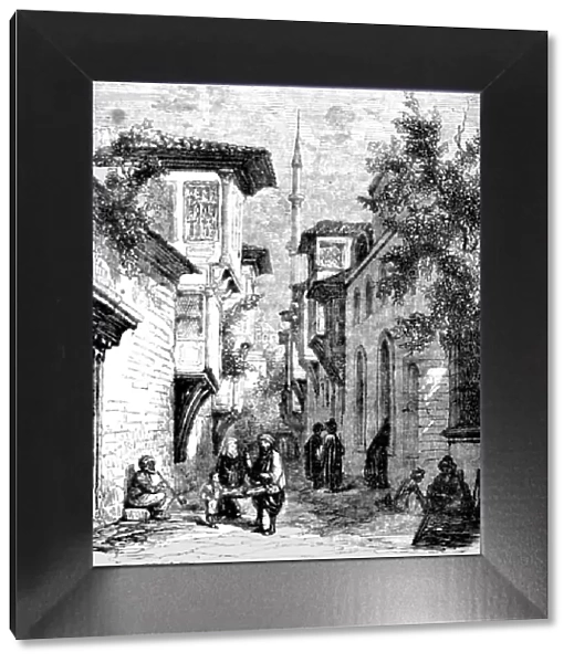 Street in Constantinople, 1854. Creator: Unknown