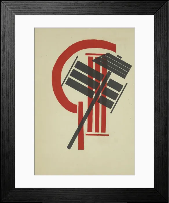 Framed Print : Design from For the Voice by Vladimir Mayakovsky, 1923. Creator: Lissitzky, El (1890-1941). Design from For the Voice by Vladimir Mayakovsky, 1923. Creator: Lissitzky, El (1890-1941) Framed Print : Design from For the Voice by Vladimir Mayakovsky, 1923. Creator: Lissitzky, El (1890-1941). Design from For the Voice by Vladimir Mayakovsky, 1923. Creator: Lissitzky, El (1890-1941)