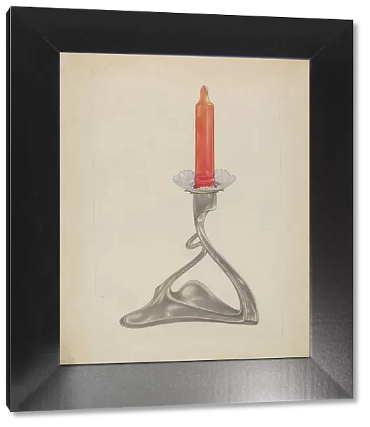 Candlestick, c. 1936. Creator: Arthur Wegg