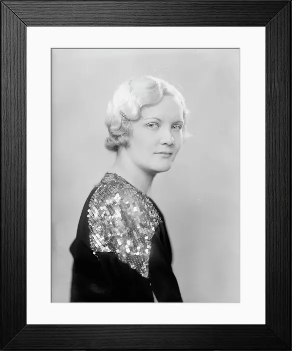 Framed Print : Della M. Adcock, Portrait, 1933. Creator: Harris & Ewing. Della M. Adcock, Portrait, 1933. Creator: Harris & Ewing Framed Print : Della M. Adcock, Portrait, 1933. Creator: Harris & Ewing. Della M. Adcock, Portrait, 1933. Creator: Harris & Ewing
