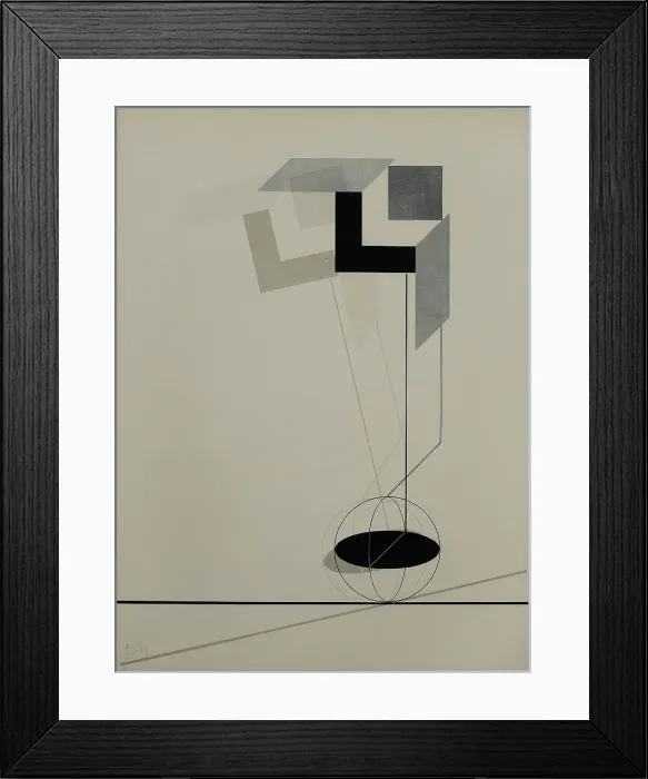 Framed Print : Proun. Kestnermappe, 1923. Creator: Lissitzky, El (1890-1941) Framed Print : Proun. Kestnermappe, 1923. Creator: Lissitzky, El (1890-1941)