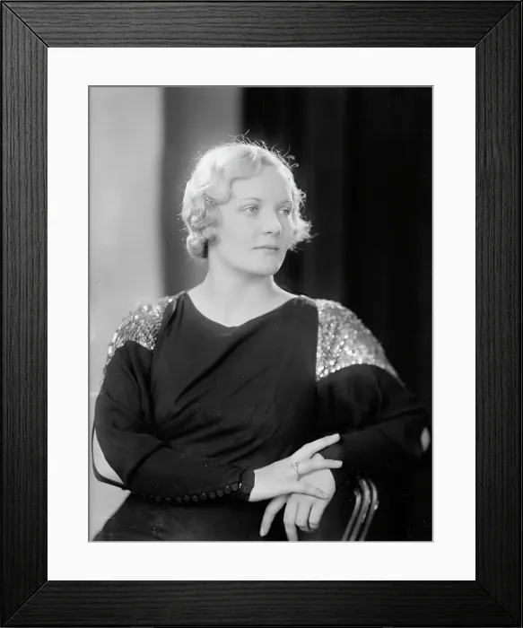 Framed Print : Della M. Adcock, Portrait, 1933. Creator: Harris & Ewing. Della M. Adcock, Portrait, 1933. Creator: Harris & Ewing Framed Print : Della M. Adcock, Portrait, 1933. Creator: Harris & Ewing. Della M. Adcock, Portrait, 1933. Creator: Harris & Ewing