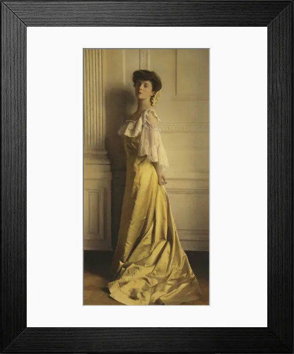Framed Print : Alice Roosevelt Longworth, full-length portrait, standing, facing left, 1903. Creator: Frances Benjamin Johnston Framed Print : Alice Roosevelt Longworth, full-length portrait, standing, facing left, 1903. Creator: Frances Benjamin Johnston