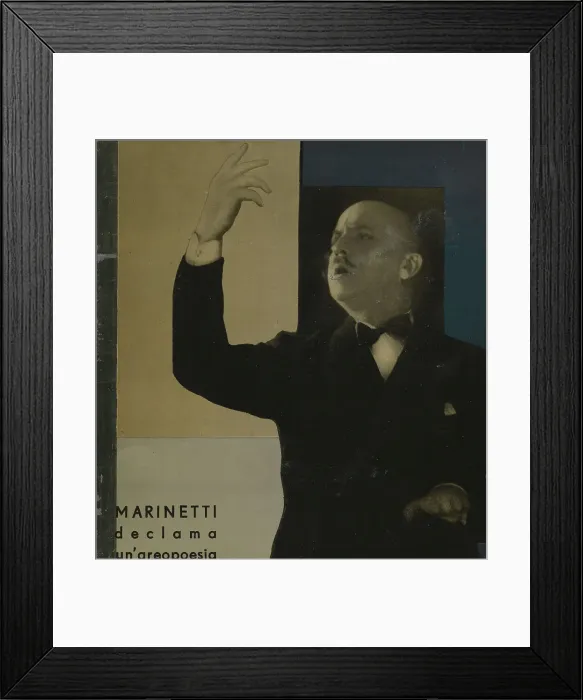 Framed Print : Parole in libertà, 1932. Creator: Marinetti, Filippo Tommaso (1876-1944) Framed Print : Parole in libertà, 1932. Creator: Marinetti, Filippo Tommaso (1876-1944)