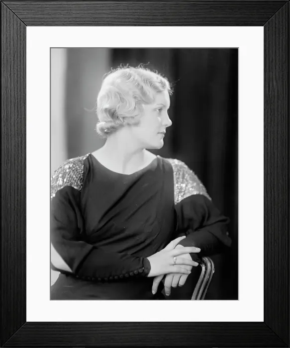 Framed Print : Della M. Adcock, Portrait, 1933. Creator: Harris & Ewing. Della M. Adcock, Portrait, 1933. Creator: Harris & Ewing Framed Print : Della M. Adcock, Portrait, 1933. Creator: Harris & Ewing. Della M. Adcock, Portrait, 1933. Creator: Harris & Ewing