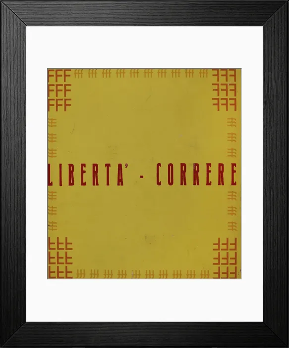 Framed Print : Parole in libertà, 1932. Creator: Marinetti, Filippo Tommaso (1876-1944) Framed Print : Parole in libertà, 1932. Creator: Marinetti, Filippo Tommaso (1876-1944)