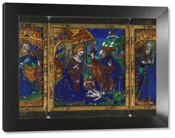 The Nativity with St Peter and St Paul, c.1500. Creator: Workshop of the Master of the Triptych of Louis XII