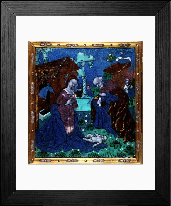 Framed Print : The Nativity, c.1500. Creator: Workshop of the Master of the Triptych of Louis XII Framed Print : The Nativity, c.1500. Creator: Workshop of the Master of the Triptych of Louis XII
