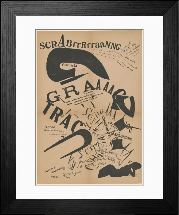 Framed Print : In the Evening, Lying on Her Bed, She Reread the Letter from Her Artilleryman at the Front, 1917. Creator: Marinetti, Filippo Tommaso (1876-1944) Framed Print : In the Evening, Lying on Her Bed, She Reread the Letter from Her Artilleryman at the Front, 1917. Creator: Marinetti, Filippo Tommaso (1876-1944)