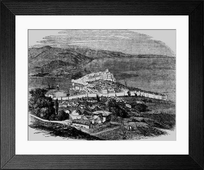 Framed Print : View of the Sinope from Bos-Tepe, 1854. Creator: Unknown Framed Print : View of the Sinope from Bos-Tepe, 1854. Creator: Unknown