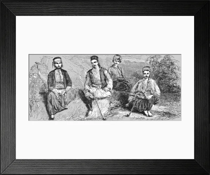 Framed Print : Costumes of the Men of Erekli, 1854. Creator: Unknown Framed Print : Costumes of the Men of Erekli, 1854. Creator: Unknown