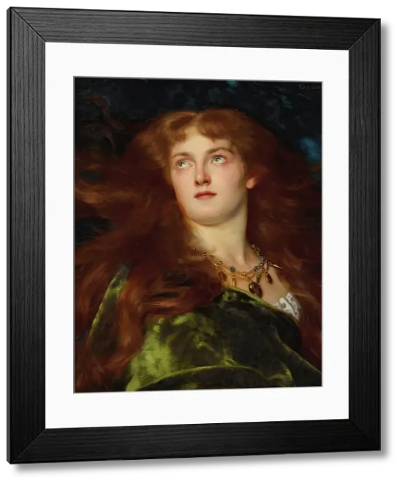 Framed Print : The Valkyrie, 1881. Creator: Bürck, Heinrich (1850-1906) Framed Print : The Valkyrie, 1881. Creator: Bürck, Heinrich (1850-1906)