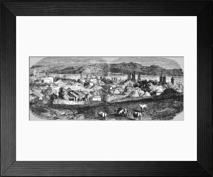 Framed Print : The Free Port of Galatz, 1854. Creator: Unknown Framed Print : The Free Port of Galatz, 1854. Creator: Unknown