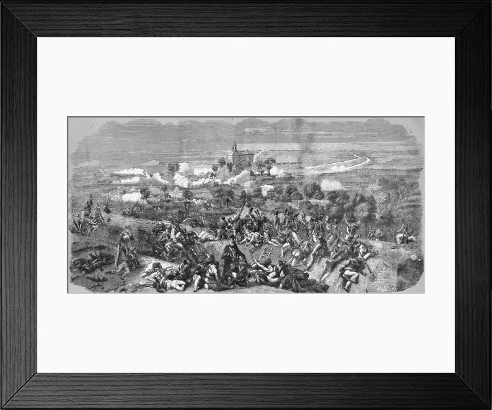 Framed Print : The siege of Wola, 1854. Creator: Unknown Framed Print : The siege of Wola, 1854. Creator: Unknown