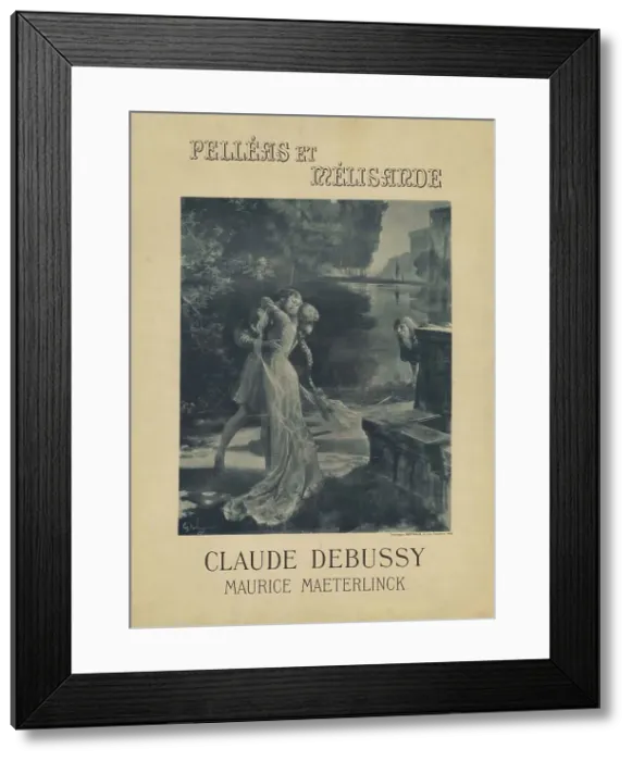 Framed Print : Poster for the prèmiere of the opera Pelléas et Mélisande by Claude Debussy and Maurice... 1902. Creator: Rochegrosse, Georges Antoine (1859-1938) Framed Print : Poster for the prèmiere of the opera Pelléas et Mélisande by Claude Debussy and Maurice... 1902. Creator: Rochegrosse, Georges Antoine (1859-1938)