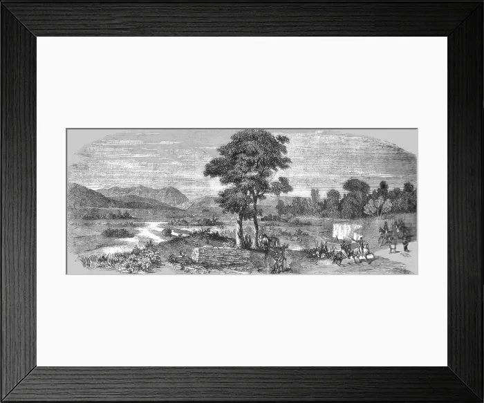 Framed Print : View on the Banks of the Pruth, 1854. Creator: Unknown Framed Print : View on the Banks of the Pruth, 1854. Creator: Unknown