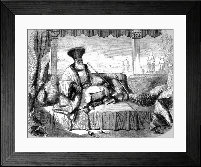 Framed Print : Georges Philipesco, Back-Boyard of Wallachia, 1854. Creator: Unknown Framed Print : Georges Philipesco, Back-Boyard of Wallachia, 1854. Creator: Unknown