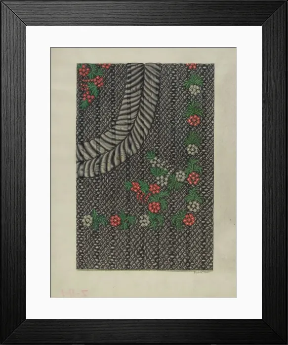 Framed Print : Quilt, 1935 / 1942. Creator: Elizabeth T. Reike Framed Print : Quilt, 1935 / 1942. Creator: Elizabeth T. Reike