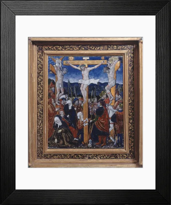 Framed Print : The Crucifixion, late 15th-early 16th century. Creator: Unknown Framed Print : The Crucifixion, late 15th-early 16th century. Creator: Unknown