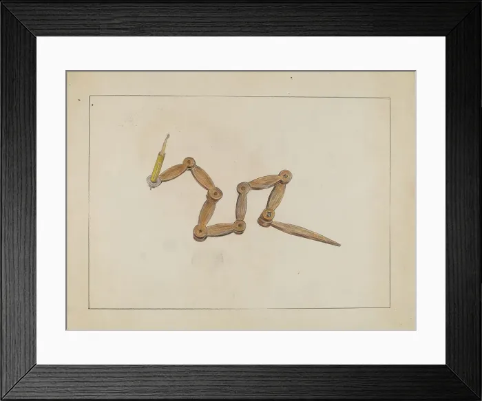 Framed Print : Candlestick, c. 1935. Creator: Benjamin Resnick