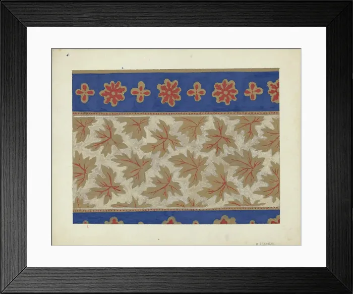 Framed Print : Wall Paper, 1935 / 1942. Creator: Benjamin Resnick Framed Print : Wall Paper, 1935 / 1942. Creator: Benjamin Resnick