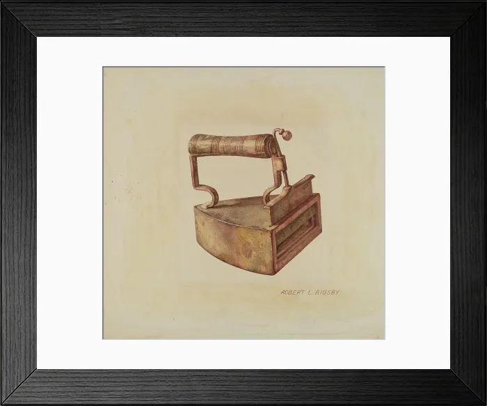 Framed Print : Hand Iron, c. 1938. Creator: Robert Rigsby Framed Print : Hand Iron, c. 1938. Creator: Robert Rigsby